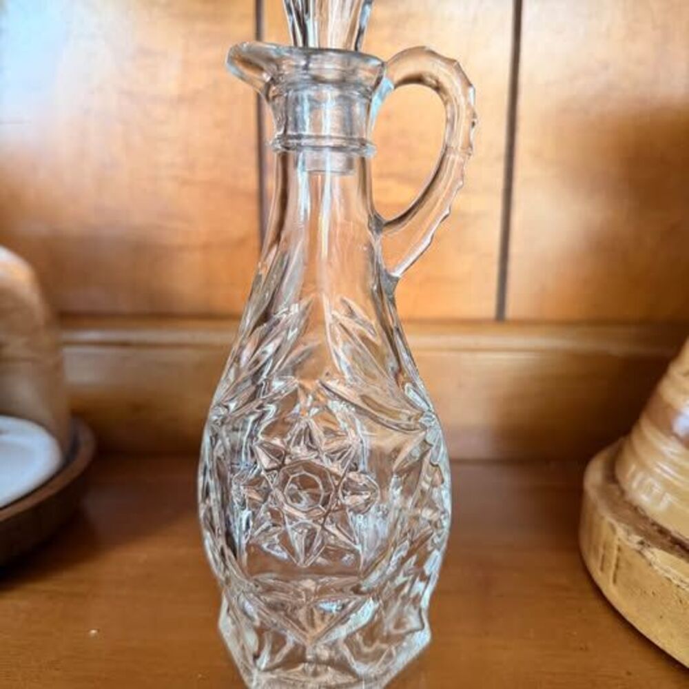 Vintage Anchor Hocking Cruet - Star of David